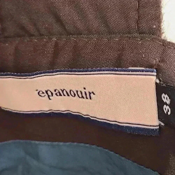 VINTAGE EPANOUIR WOOL JUMPER DRESS, Brown/ Blue, EUR WOMEN'S 38 (Small) - Picture 5 of 8